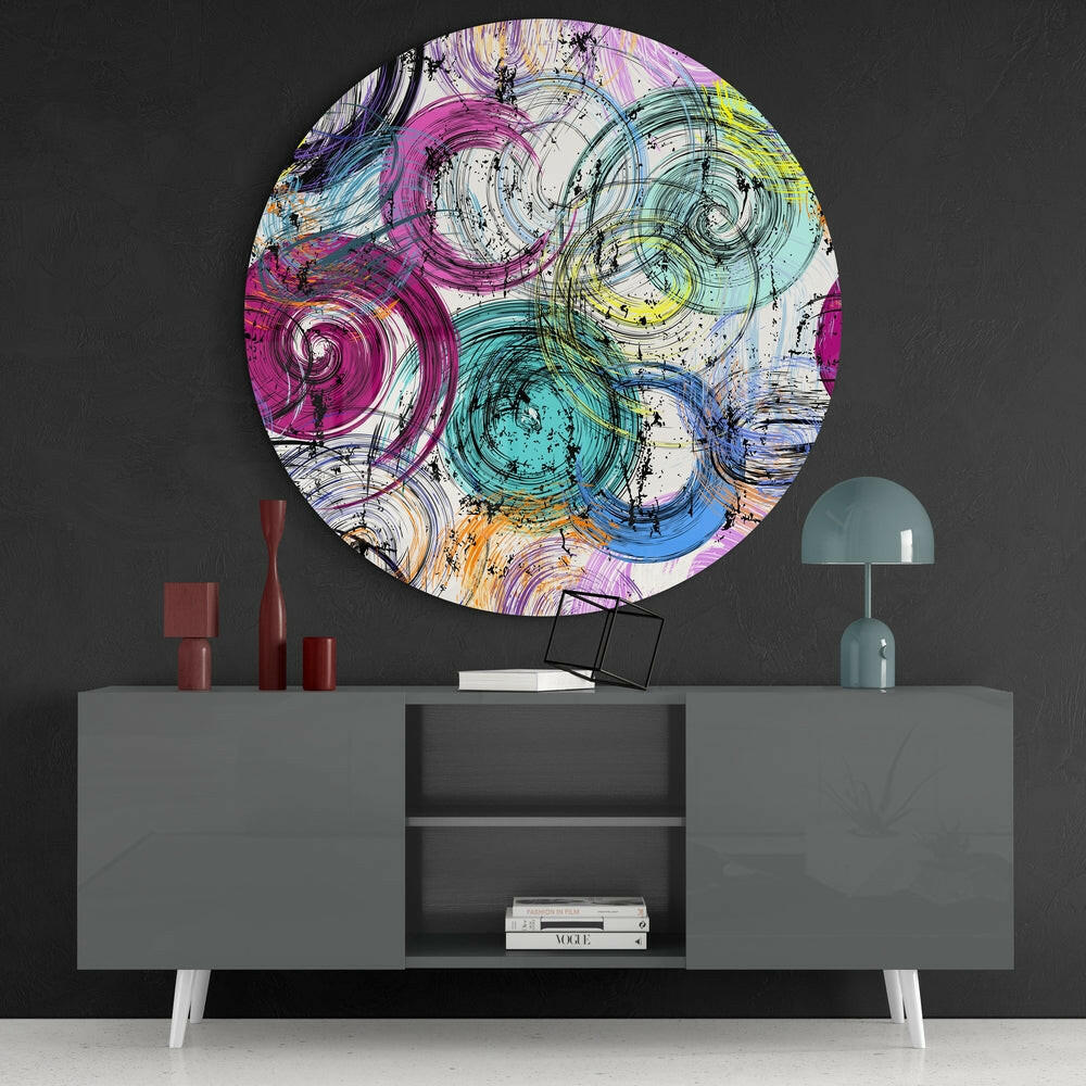 Loop Glass Wall Art.