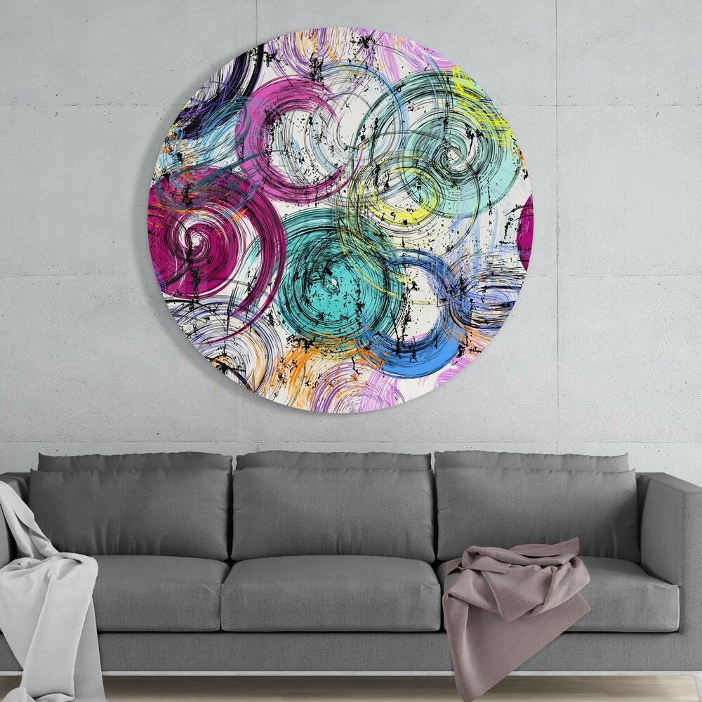 Loop Glass Wall Art.