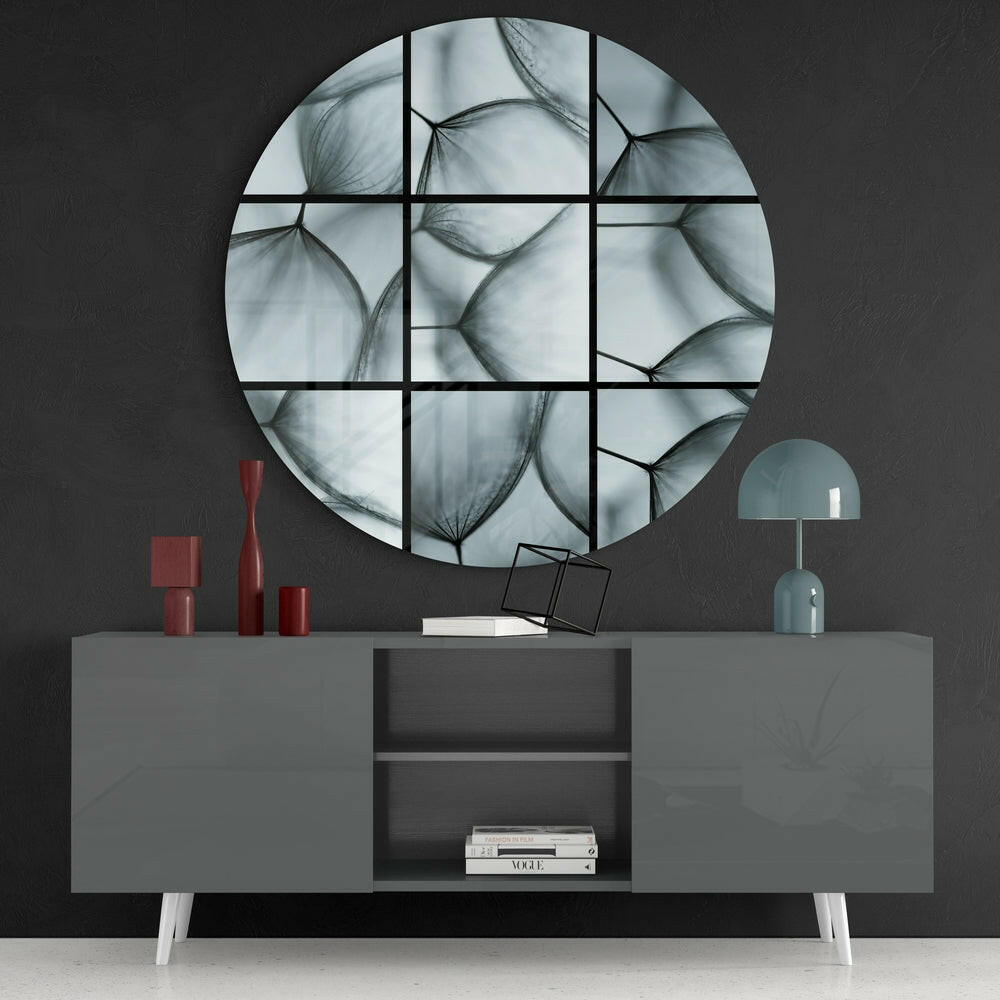 Dandelion Glass Wall Art.