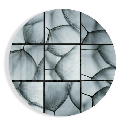 Dandelion Glass Wall Art.