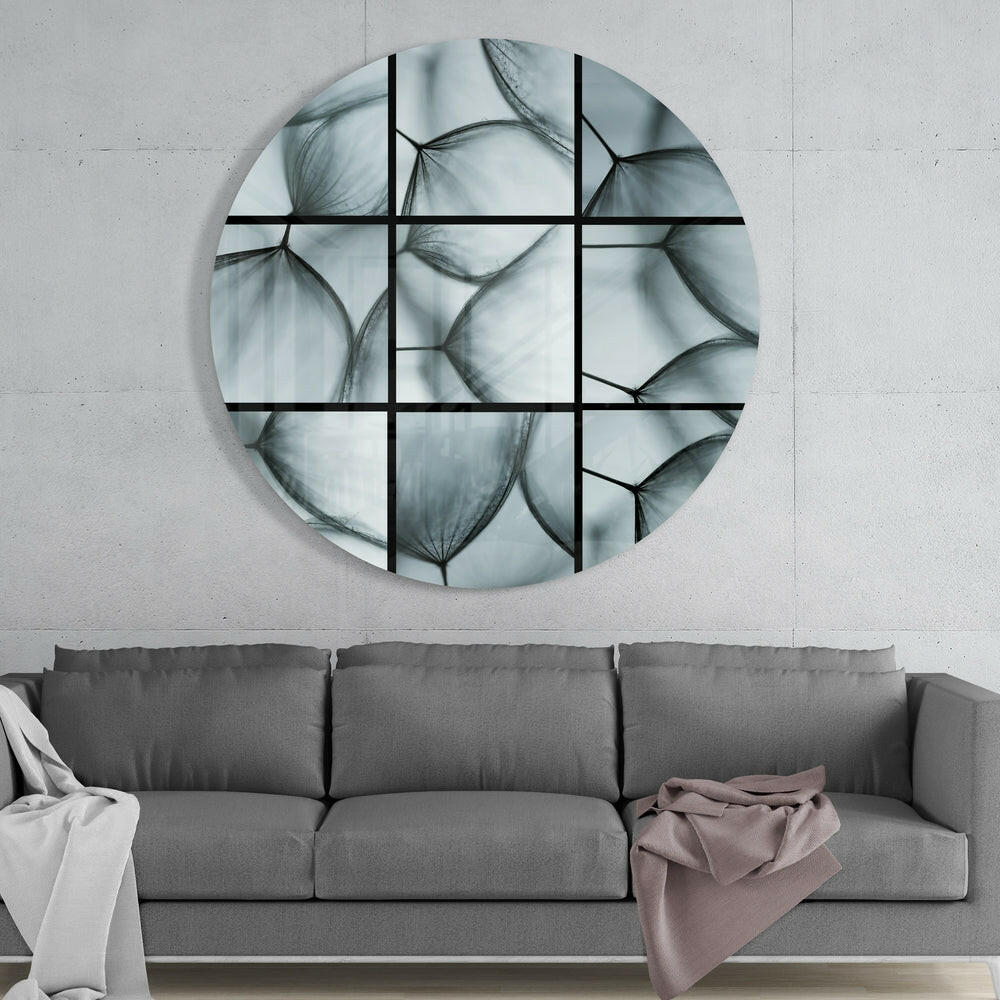 Dandelion Glass Wall Art.