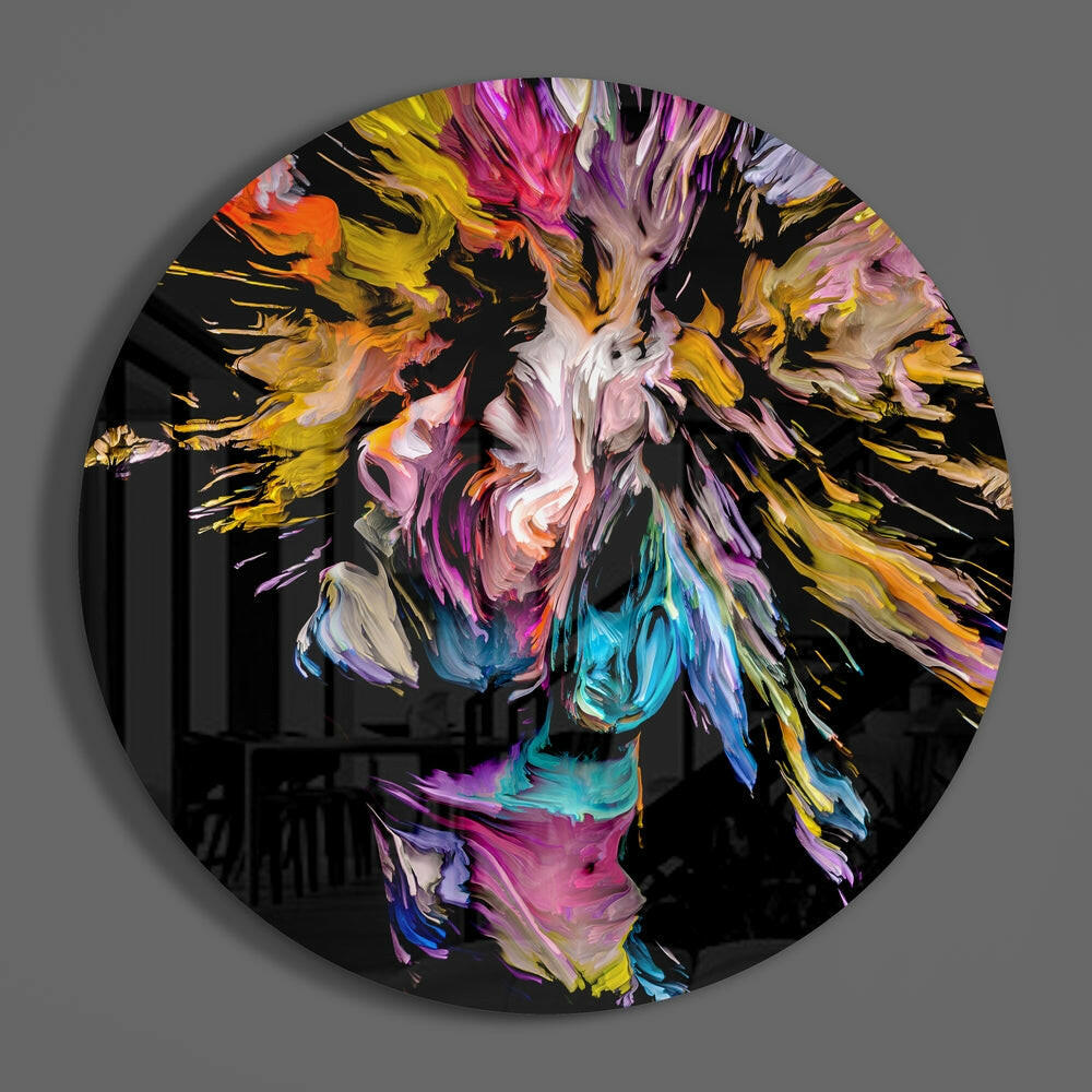 Dance of the Spirit Glass Wall Art.