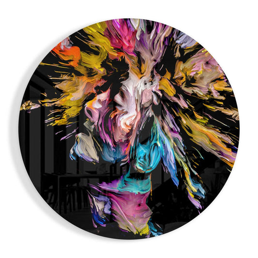 Dance of the Spirit Glass Wall Art.