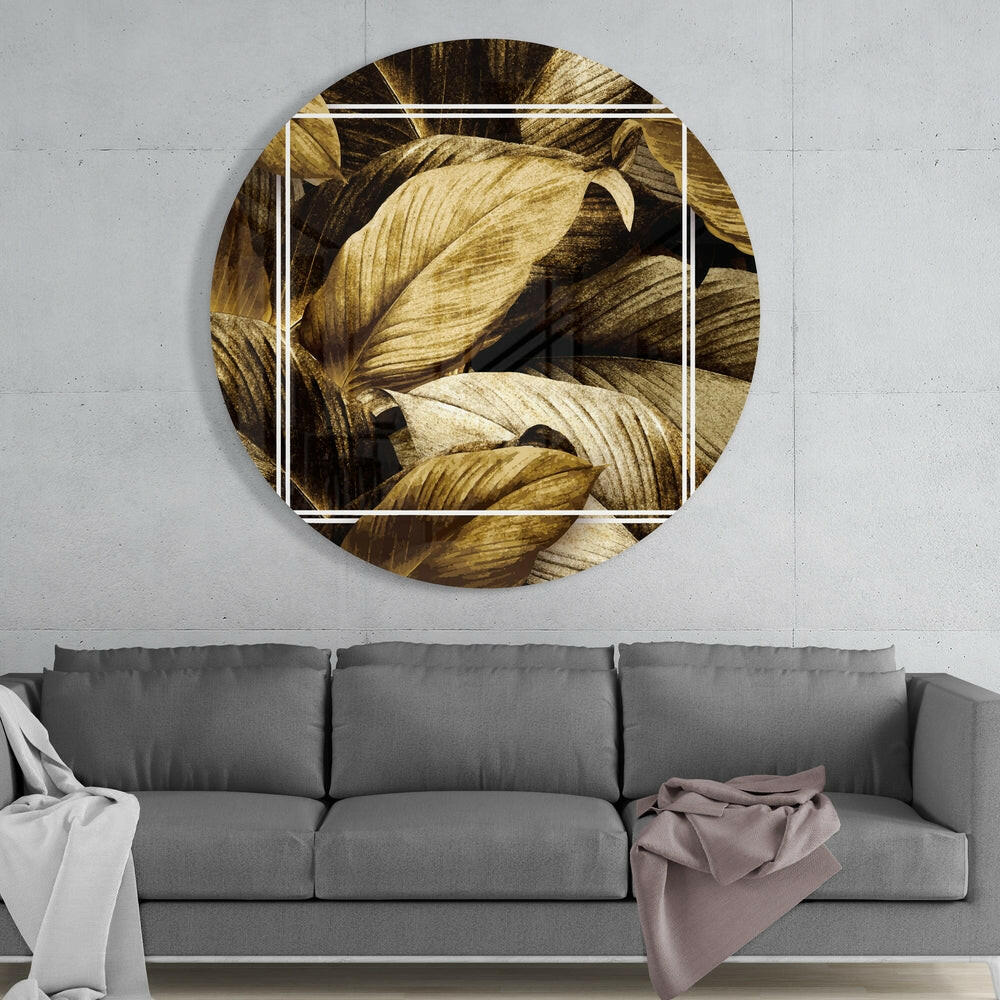 Leaf Glass Wall Art.