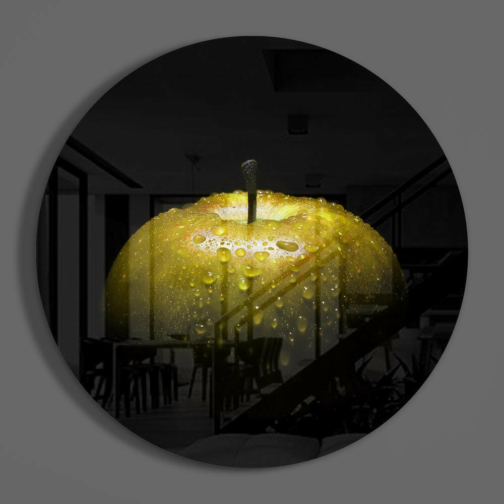 Apple Glass Wall Art.