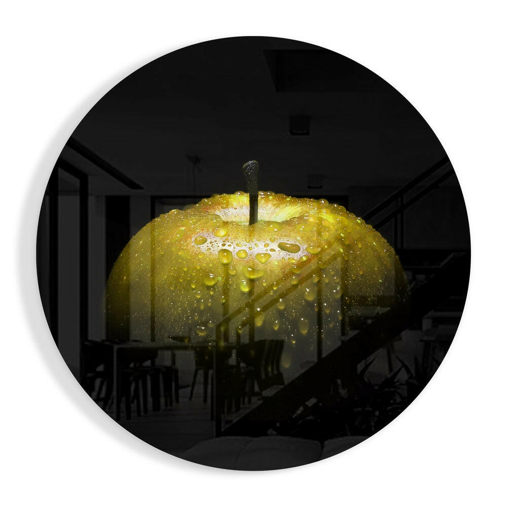 Apple Glass Wall Art.