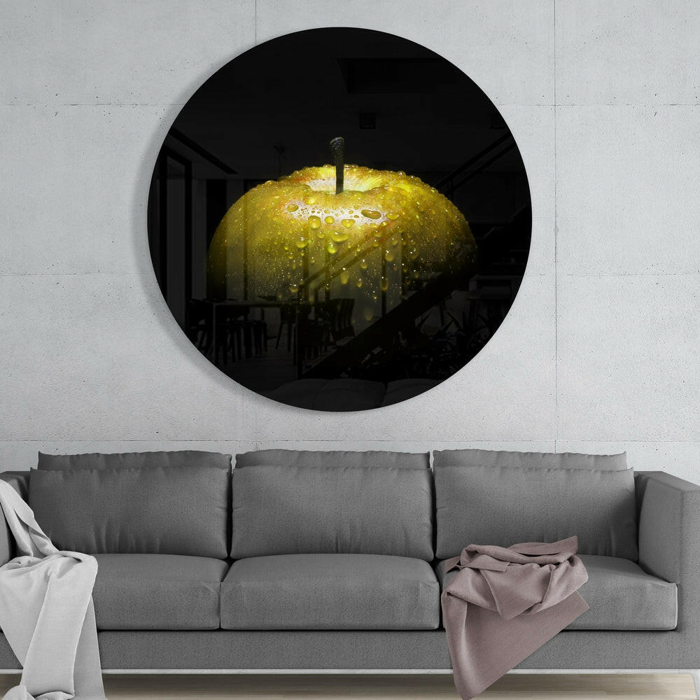 Apple Glass Wall Art.