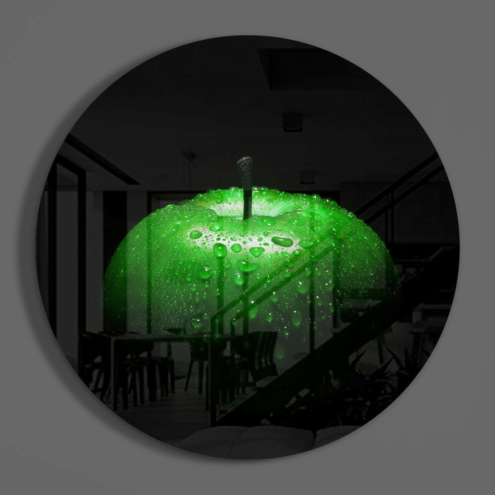 Apple Glass Wall Art.