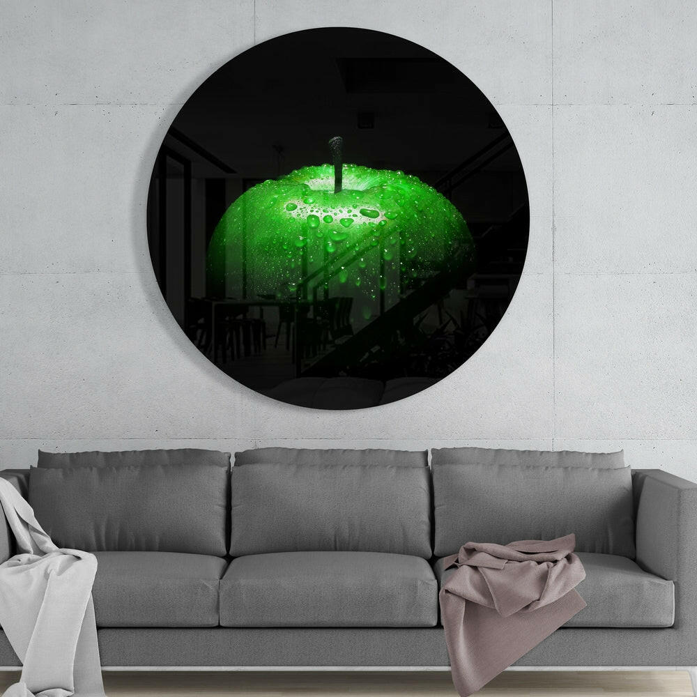 Apple Glass Wall Art.