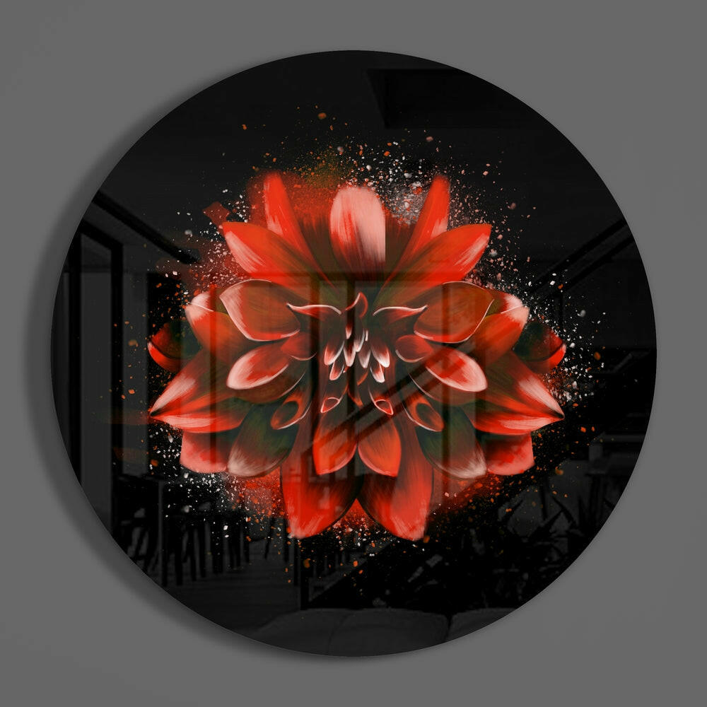 Flower Glass Wall Art.