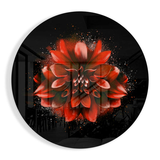 Flower Glass Wall Art.