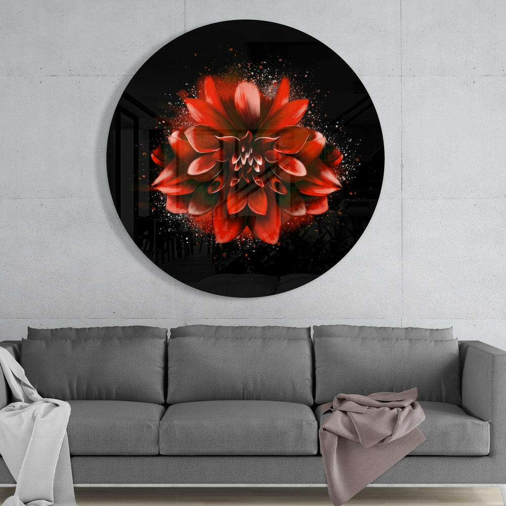 Flower Glass Wall Art.