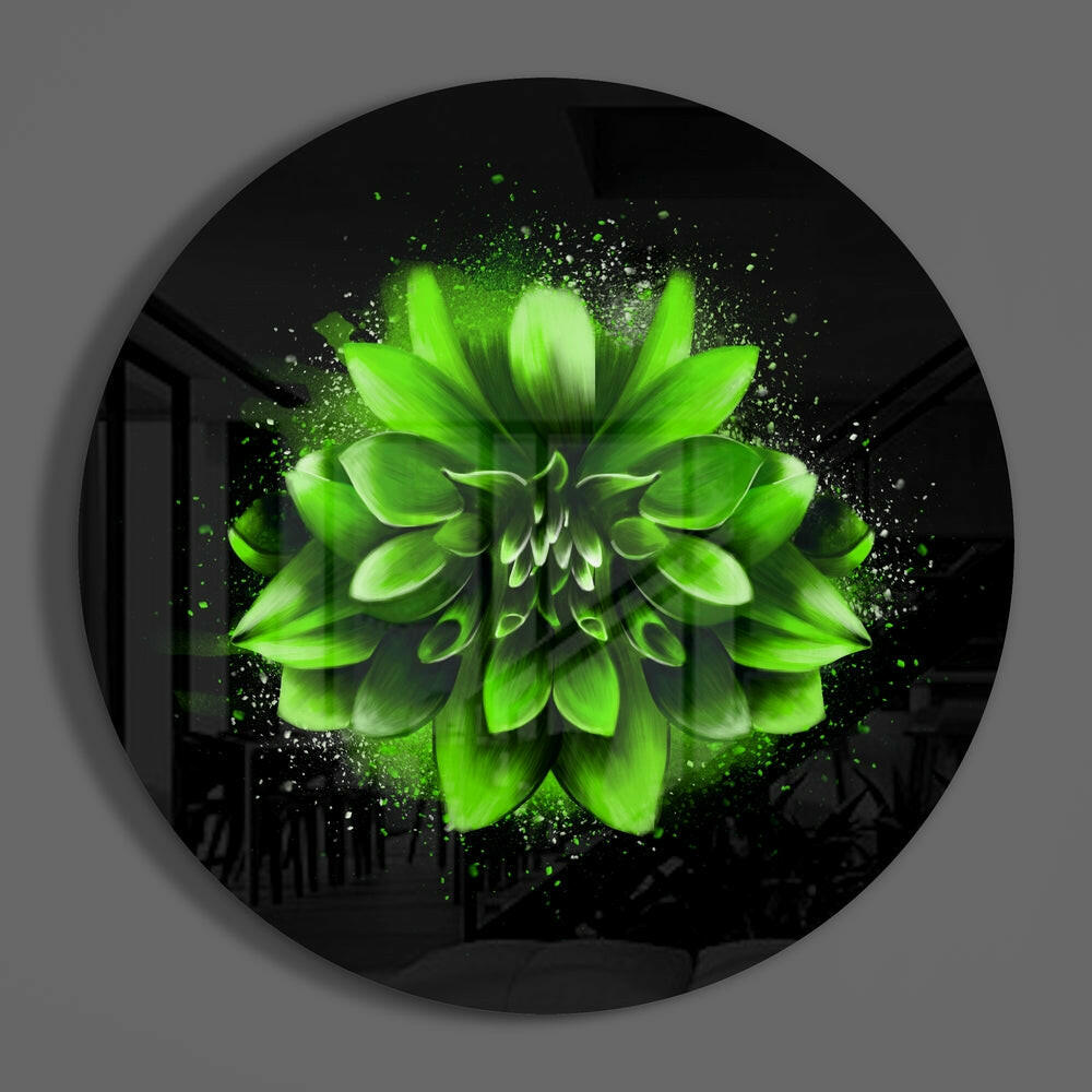 Flower Glass Wall Art.