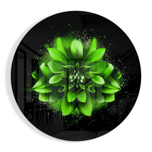 Flower Glass Wall Art.