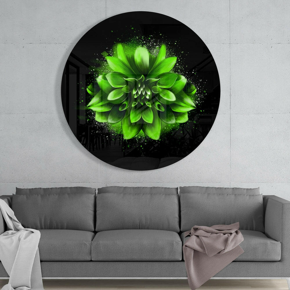 Flower Glass Wall Art.