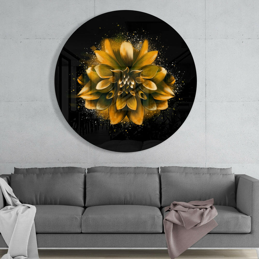 Flower Glass Wall Art.