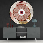 Evil Eye Bead Glass Wall Art.