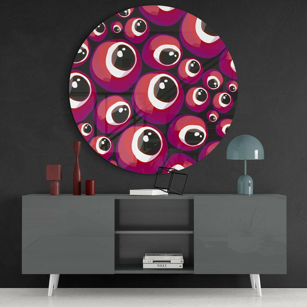 Evil Eye Bead Glass Wall Art.