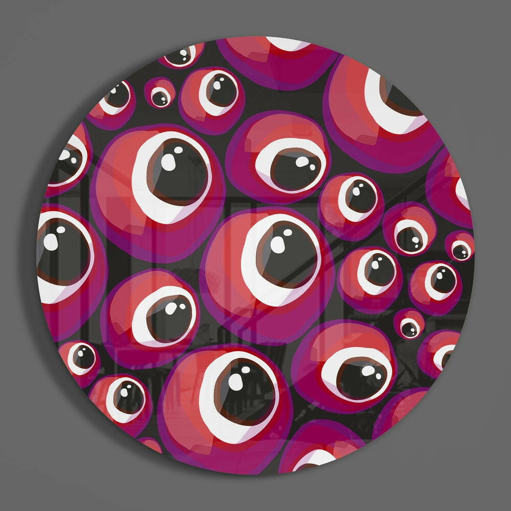 Evil Eye Bead Glass Wall Art.