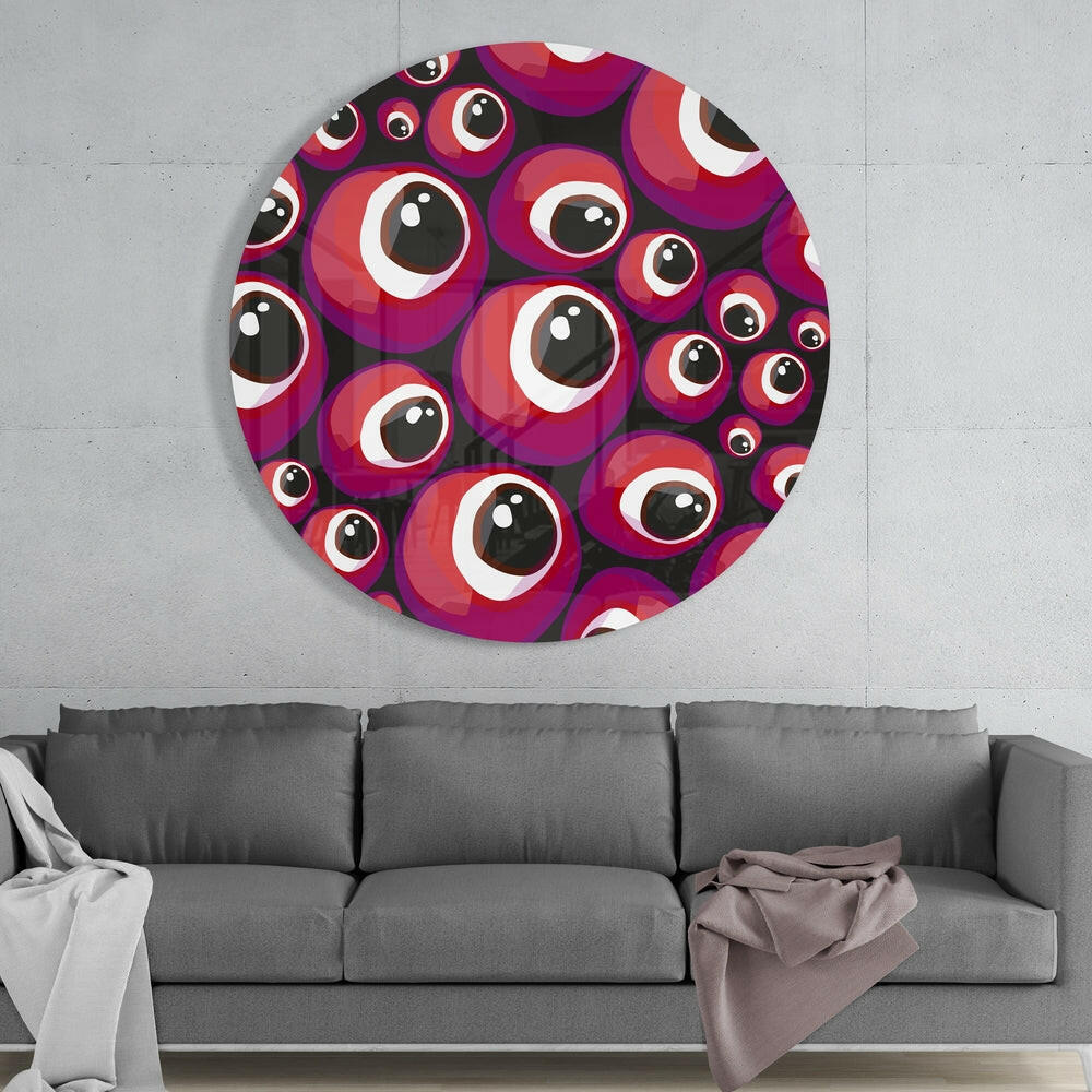 Evil Eye Bead Glass Wall Art.