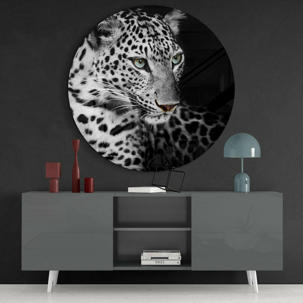 Leopard Glass Wall Art.