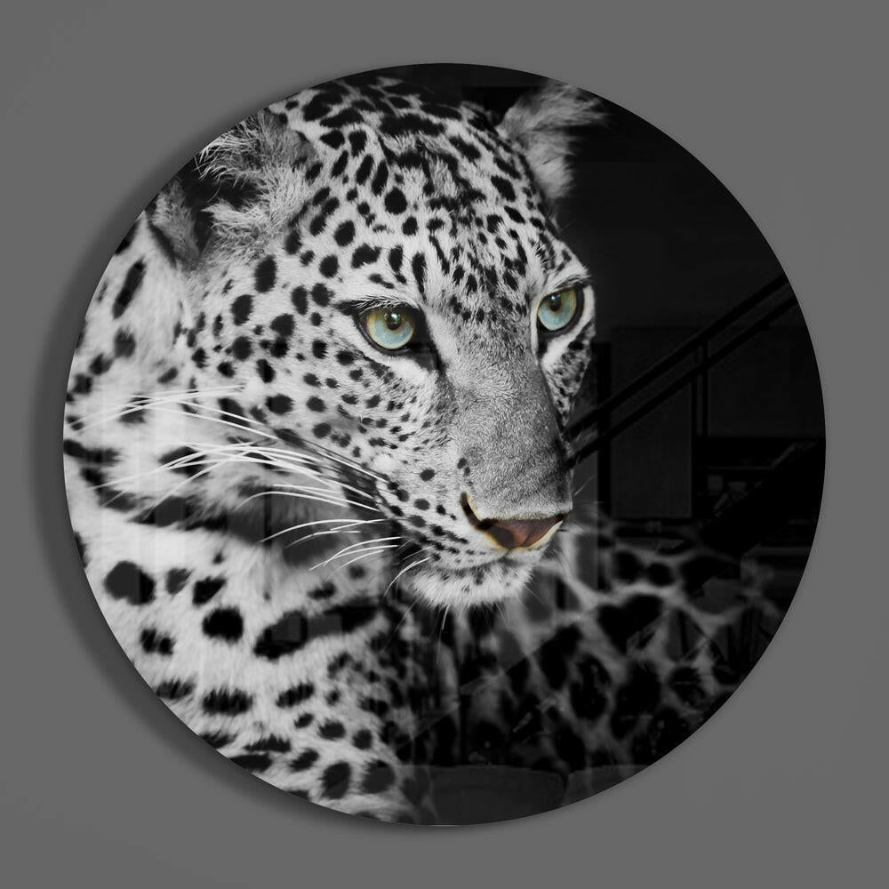 Leopard Glass Wall Art.