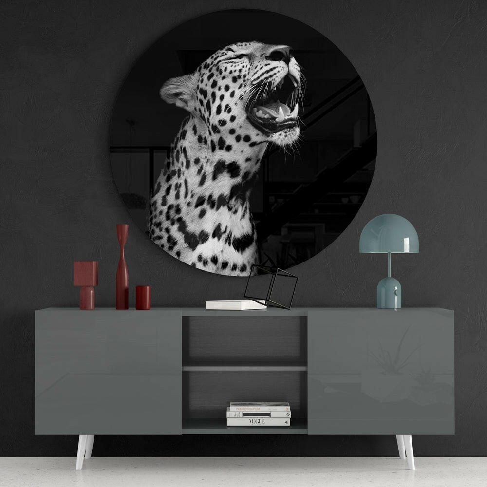Leopard Glass Wall Art.
