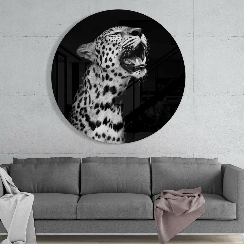 Leopard Glass Wall Art.