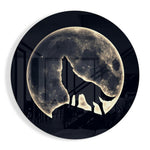 Wolf Glass Wall Art.