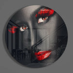 Colored Eyes Glass Wall Art.