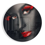 Colored Eyes Glass Wall Art.