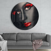 Colored Eyes Glass Wall Art.
