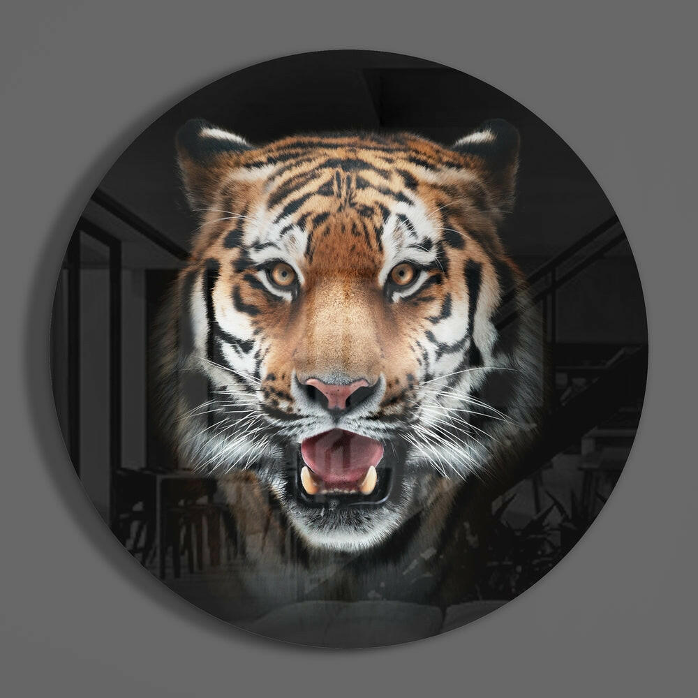 Tiger Glass Wall Art.