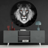 Lion Glass Wall Art.