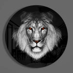 Lion Glass Wall Art.