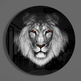 Lion Glass Wall Art.