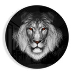 Lion Glass Wall Art.