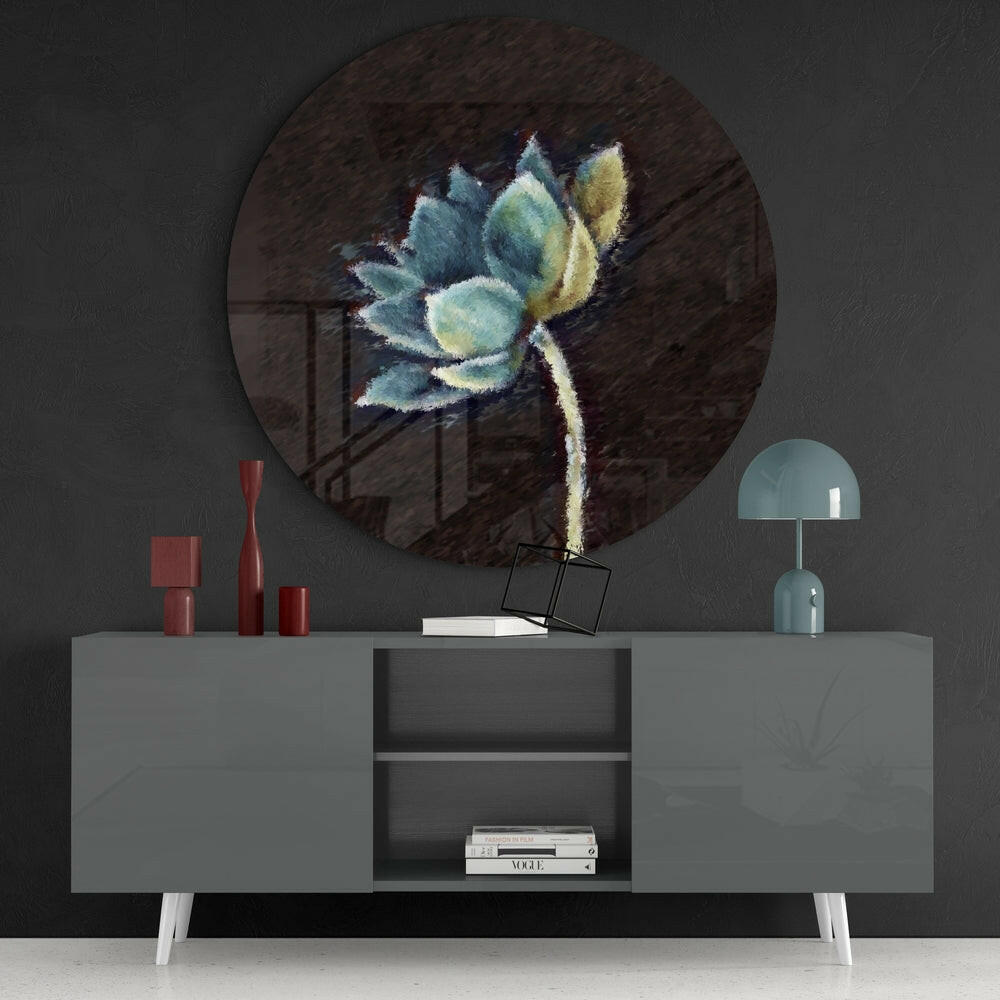 Flower Glass Wall Art.