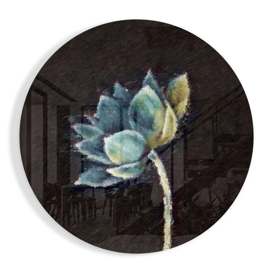 Flower Glass Wall Art.