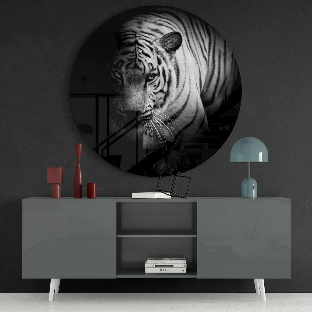 Tiger Glass Wall Art.