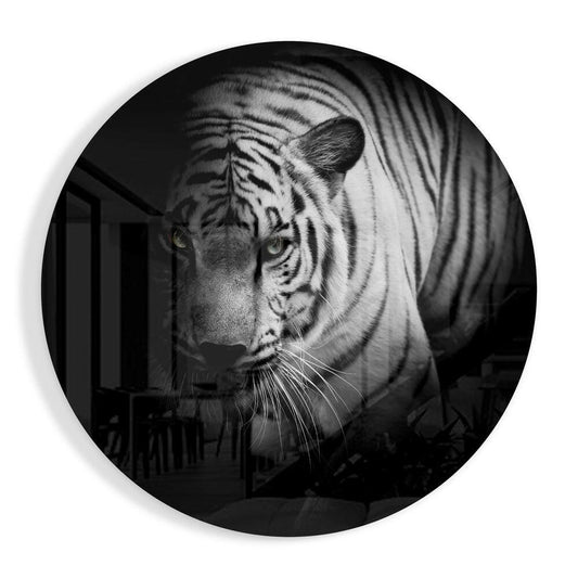 Tiger Glass Wall Art.