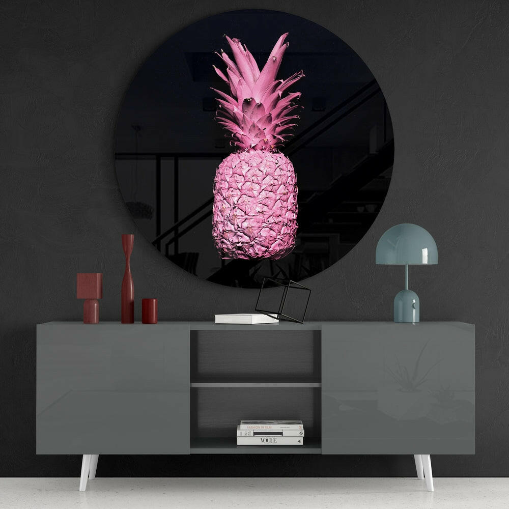 Pineapple Glass Wall Art.