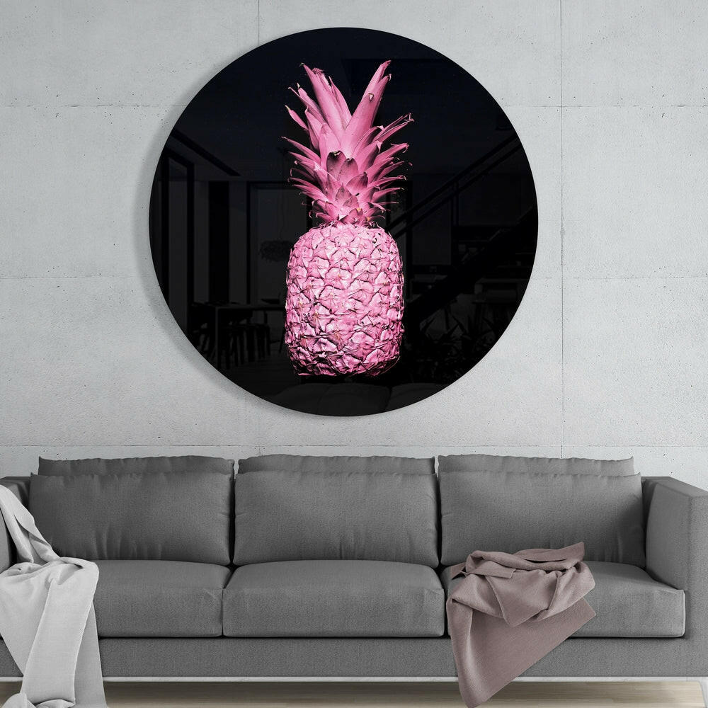 Pineapple Glass Wall Art.