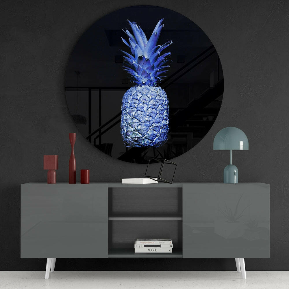 Pineapple Glass Wall Art.
