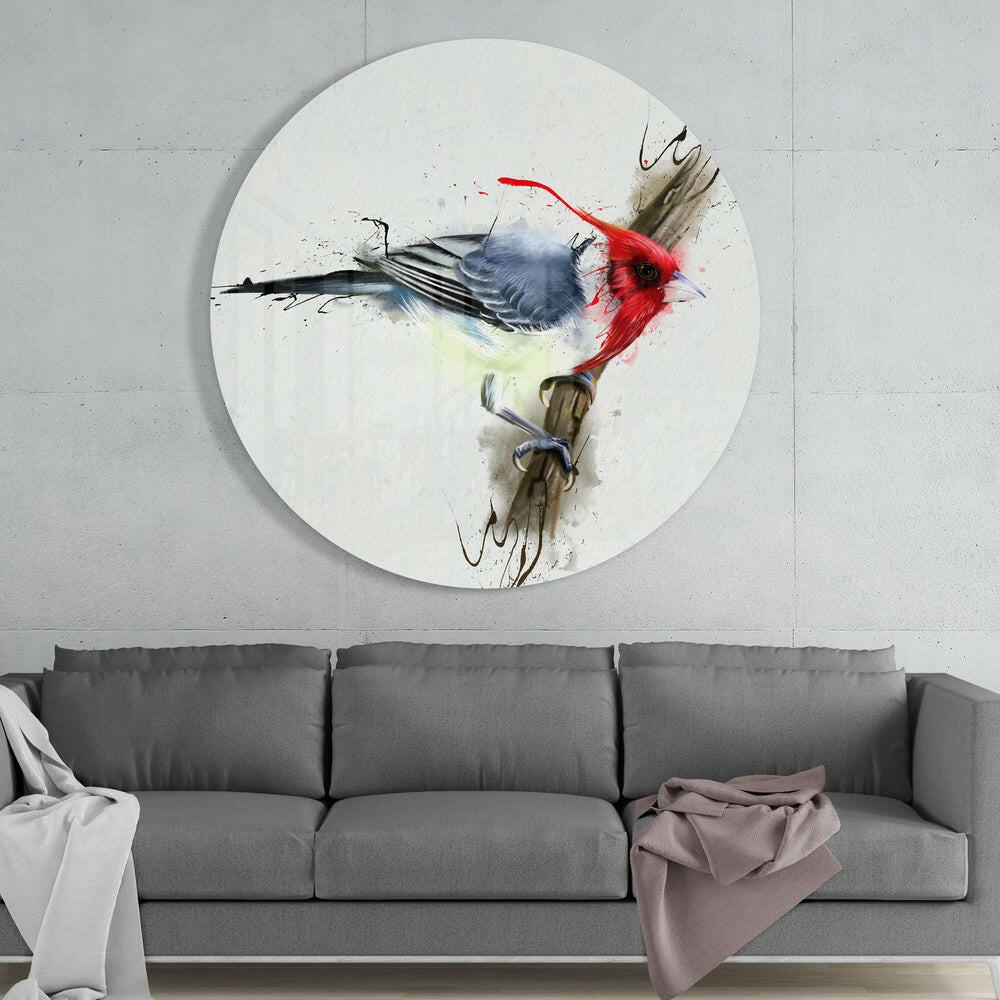 Bird Glass Wall Art.