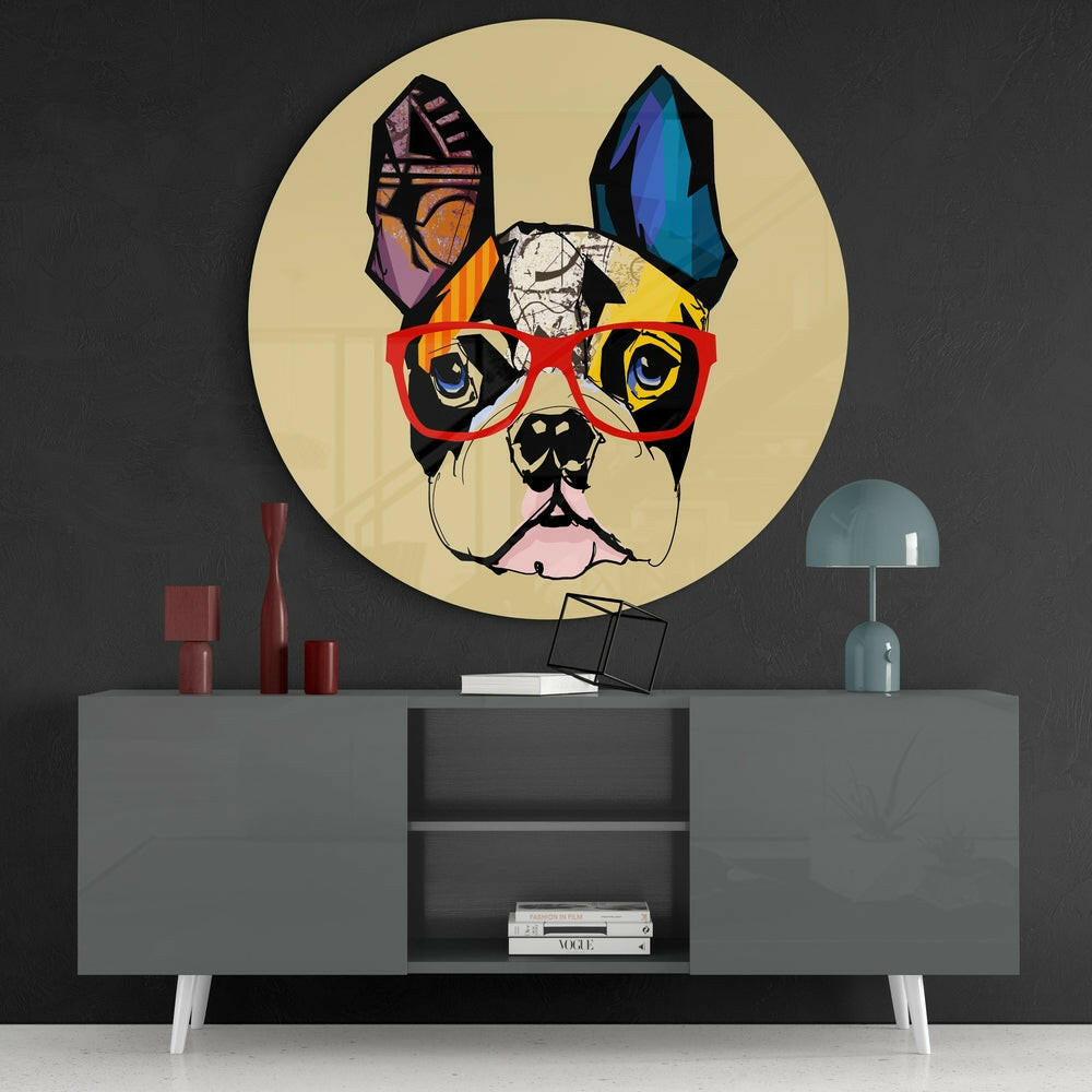 Dog Glass Wall Art.