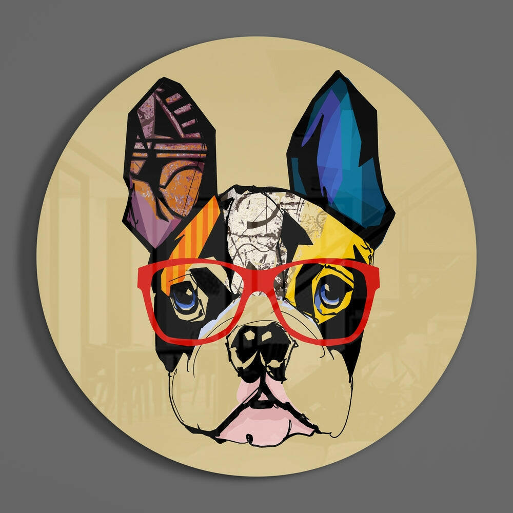 Dog Glass Wall Art.