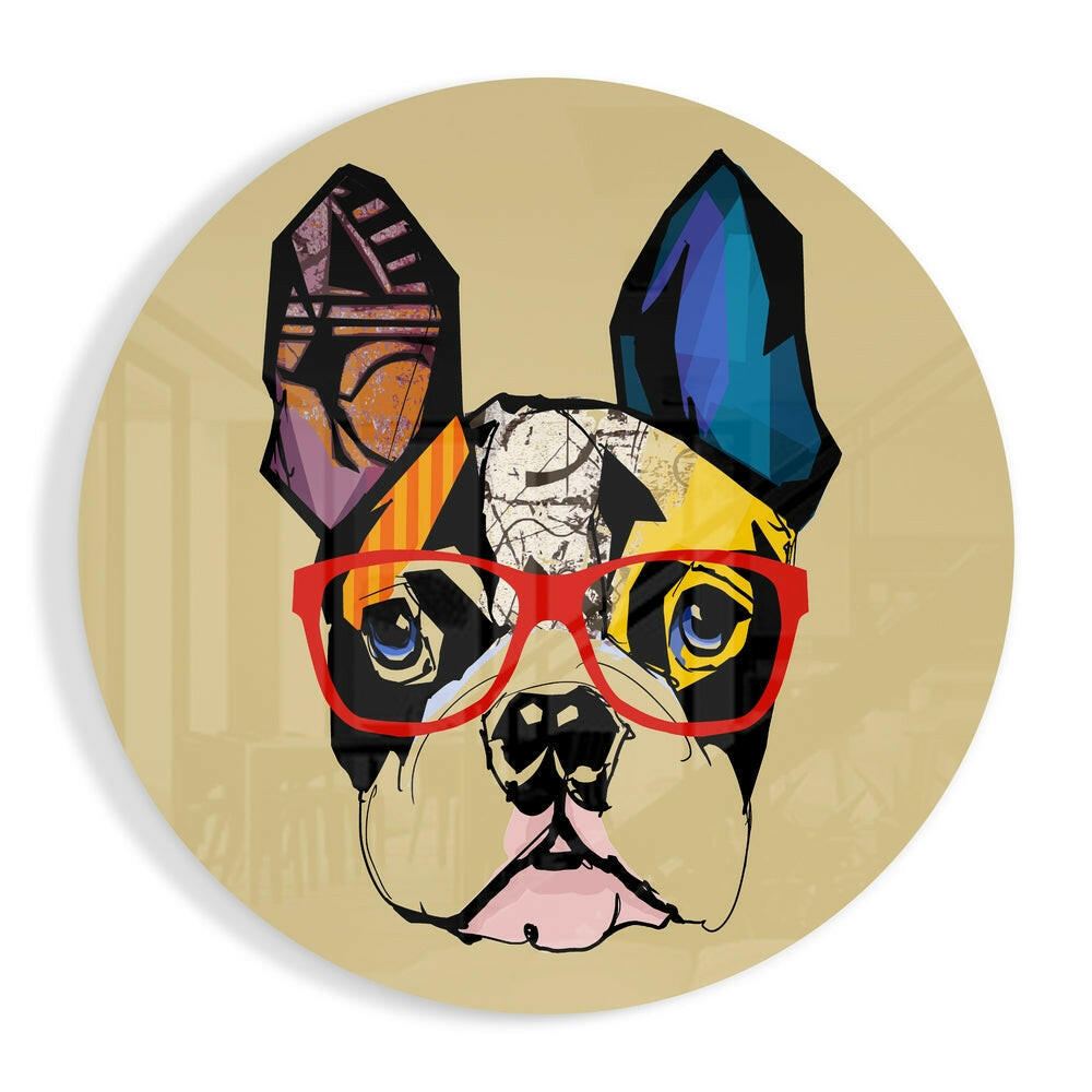 Dog Glass Wall Art.