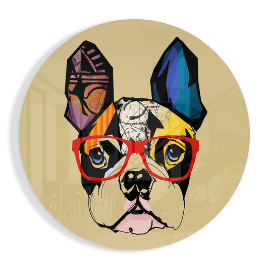 Dog Glass Wall Art.