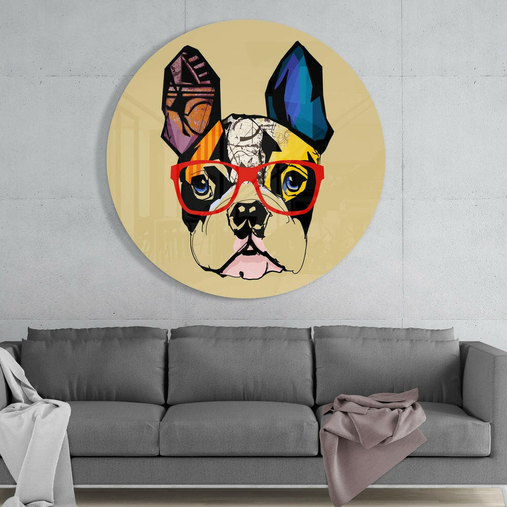 Dog Glass Wall Art.